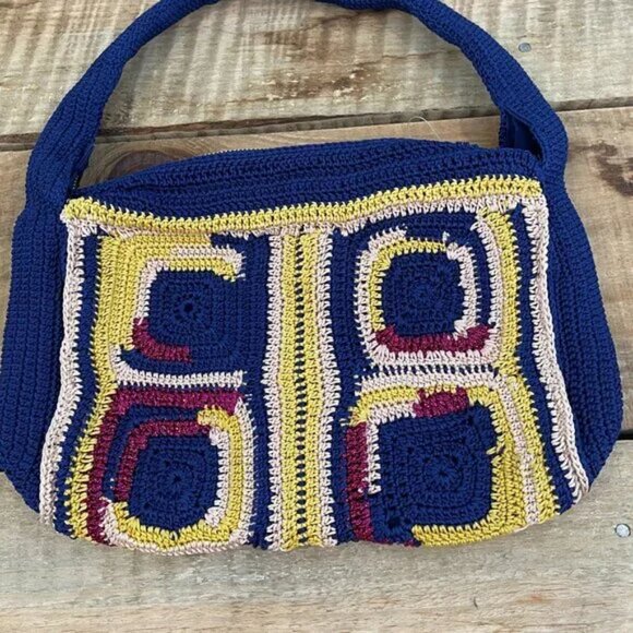 By Anthropologie Crochet Shoulder Bag NWOT - Picture 5 of 10